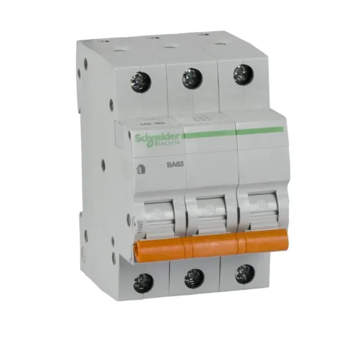 SE Автоматический выключатель ВА63 3P 40A (C) 4.5kA 11227 серия "Домовой" SE Автоматический выключатель ВА63 3P 40A (C) 4.5kA 11227 серия "Домовой"