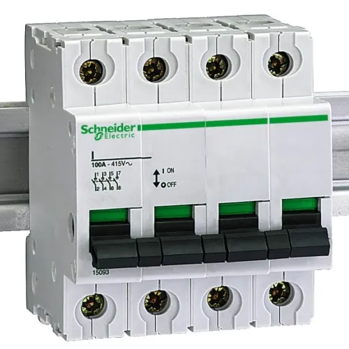 SE Выключатель нагрузки 4P 100A 380/415V 15093 серия "Multi 9" SE Выключатель нагрузки 4P 100A 380/415V 15093 серия "Multi 9"